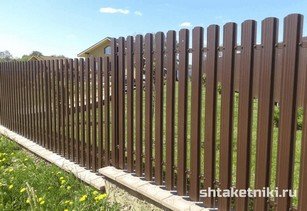 Штакетник широкий 115 мм 8017 шоколад в городе Костанай